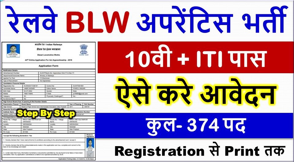 Banaras Locomotive Work BLW Varanasi Apprentice Online Form 2022